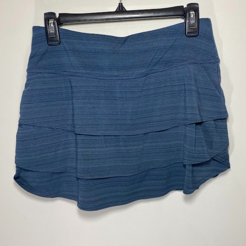 Athleta Blue Tiered Activewear Skort Skirt